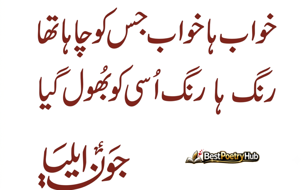Simple Words About Love and Feelings in Jaun Elia Best Poetry